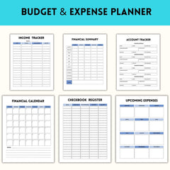 ADHD Budget Planner | Financial & Expense Tracker | A4 Letter Size PDF