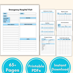 Undated Medical Planner | Health & Medication Log Tracker | A4/US Letter PDF