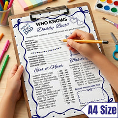 Who Knows Daddy Best Printable | Father’s Day Game & All About My Dad Activity | Dad