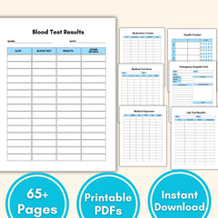 Undated Medical Planner | Health & Medication Log Tracker | A4/US Letter PDF