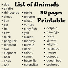 Baby Animals Coloring Book | Kids Coloring | Printable PDF (Instant Download)