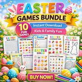 Easter Games Bundle | 10 Printable Party Activities (Digital Download) | Printable PDF