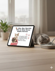 Cat Litter Box Training Guide | Stop Messy Habits | printable PDF | instant Download