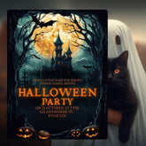 Spooky Halloween Party Invitation: DIY Editable Canva Template (5x7 in)