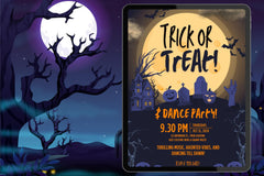 Halloween Party Invitation Template | Trick or Treat