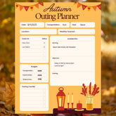 Autumn Outing Planner | Printable & Editable Fall Trip Planner | Instant PDF Download | Outdoor Activity