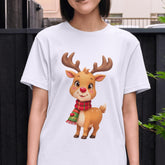 Adorable Christmas Reindeer PNG | 300 DPI Shirt Design | Xmas Sublimation | Printable Rudolph Art