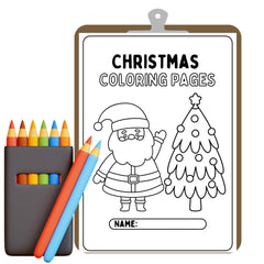 Christmas Coloring Pages | Kids Printable Activities (Digital PDF)