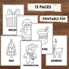 Christmas Coloring Pages | Kids Printable Activities (Digital PDF)