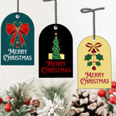 Christmas Gift Tags Printable | 3 Designs | 4 A4 Sheets Printable PDF | Instant Download