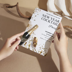 New Year's Eve Cocktail Party Invitation | Canva Template (PDF)
