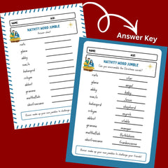 Christmas Word Jumble Game | Holiday Family Activity (PDF)