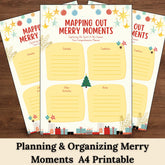 Christmas Planner Printable | | Merry Moments Organizer | Christmas Schedule & Notes | Instant Download