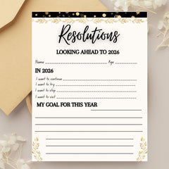 2026 New Year Resolution Planner | Goal & Bucket List (PDF)