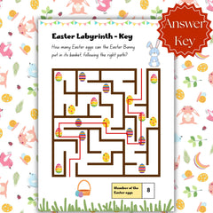 Easter Maze Printable Game for Kids | Easter Egg Hunt (Digital Download)