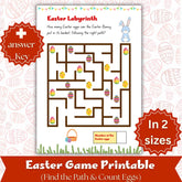 Easter Maze Printable Game for Kids | Easter Egg Hunt (Digital Download)