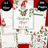 Christmas Planner Printable | 6 Pages| A4 Size Christmas Organizer | Holiday Productivity Sheets| Instant Download