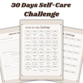 30-Day Self-Care Challenge Printable | Wellness Journal (A4 Digital Download)
