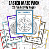 Easter Maze Game | Kids Activity, Classroom Fun (A4 PDF Download, 25 Pages)