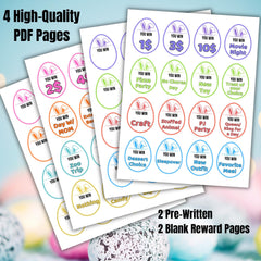 Easter Egg Hunt Reward Tokens | Printable Game for Kids (PDF Download)