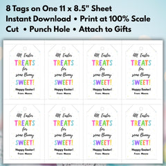 Editable Easter Gift Tags | Printable Bunny Designs (Digital Download)