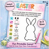 Roll a Bunny Easter Game | Fun Family Easter Activity (Instant Download)