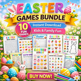 Easter Games Bundle | 10 Printable Party Activities (Digital Download)