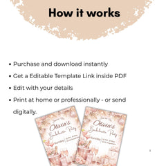 Editable Bachelorette Party Invitation | Hen Party Canva Template (Digital Download)