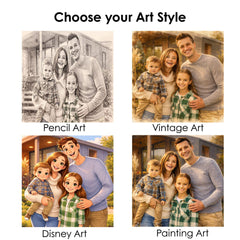 Pixar Style Portrait from Photo , Custom Family & Couple Portrait , Digital 3D Cartoon Artwork Gift
