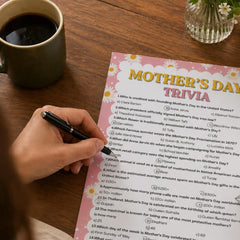 Mothers Day Trivia Printable Game | Family Party Activity & Kids Quiz Sheet A4 US Letter Instant Download