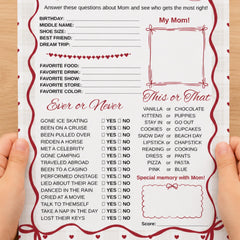 Who Knows Mom Most Game | Mother's Day Activity | All About Mom Quiz (PDF Download)