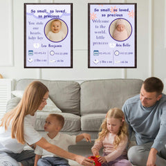 Baby Birth Stats Poster | Birth Announcement Digital Print | Nursery Decor Gift
