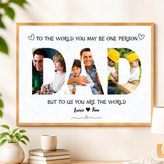 Father’s Day Gift for Dad | Editable Daddy Photo Collage Canva Template | Custom Dad