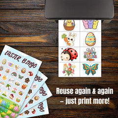 Easter Bingo Game Printable for Kids and Family Fun | Holiday Party Activity & Classroom