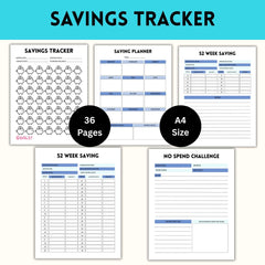 ADHD Budget Planner | Financial & Expense Tracker | A4 Letter Size PDF
