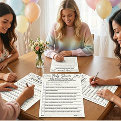 Baby Shower Family Feud Game | Printable Bundle | 3 Unique Versions, Answer Keys Included