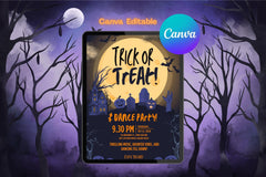 Halloween Party Invitation Template | Trick or Treat