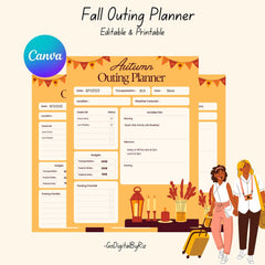 Autumn Outing Planner | Printable & Editable Fall Trip Planner | Instant PDF Download | Outdoor Activity