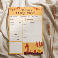 Autumn Outing Planner | Printable & Editable Fall Trip Planner | Instant PDF Download | Outdoor Activity
