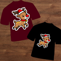 Reindeer PNG | Christmas T-Shirt Design (Digital Download)