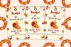 Editable Thanksgiving Gift Tags Bundle | Gift Labels | 8-Tag Layout | Instant Download