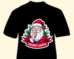 Secret Santa T-Shirt | Funny Christmas Party Graphic Tee