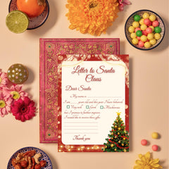 Christmas Letter to Santa Printable, Christmas Wishlist | Kids Holiday Activity Sheet | size 8.5x11 inch