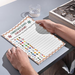 Christmas Song Emoji Game Printable | Guess the Christmas Songs |A4 SIZE | Instant Download