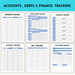 ADHD Budget Planner Printable, Financial Tracker, A4 Letter Size (PDF)