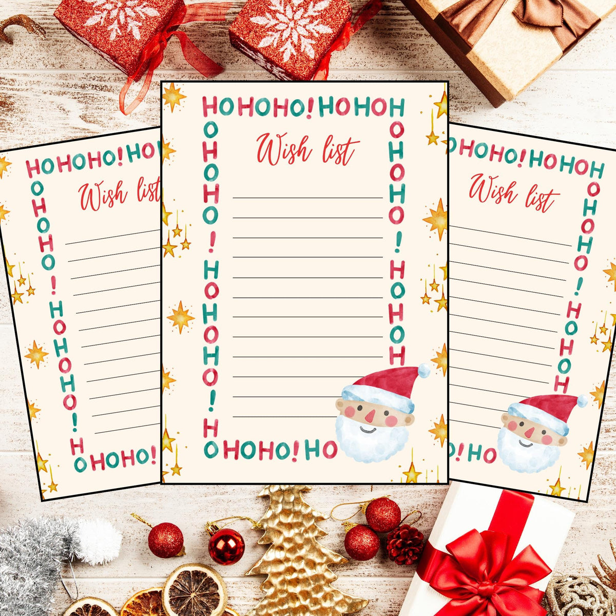 Christmas Wish List for Kids Printable | 5 x 7 inch | instant download