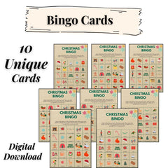 Christmas Bingo Game Printable | Holiday Party Game for Kids & Classroom | Instant Download