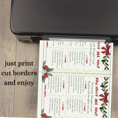 How Jolly Are You? Christmas Group Activity – 8.5x11 inch & 2-Per-Page PDF Printable – Instant Download