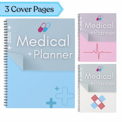 Undated Medical Planner Printable | Health Tracker, Medication Log (A4/US Letter) (PDF Download)