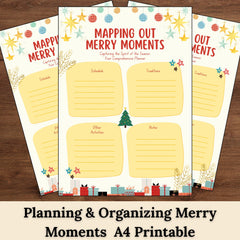 Christmas Planner Printable | | Merry Moments Organizer | Christmas Schedule & Notes | Instant Download